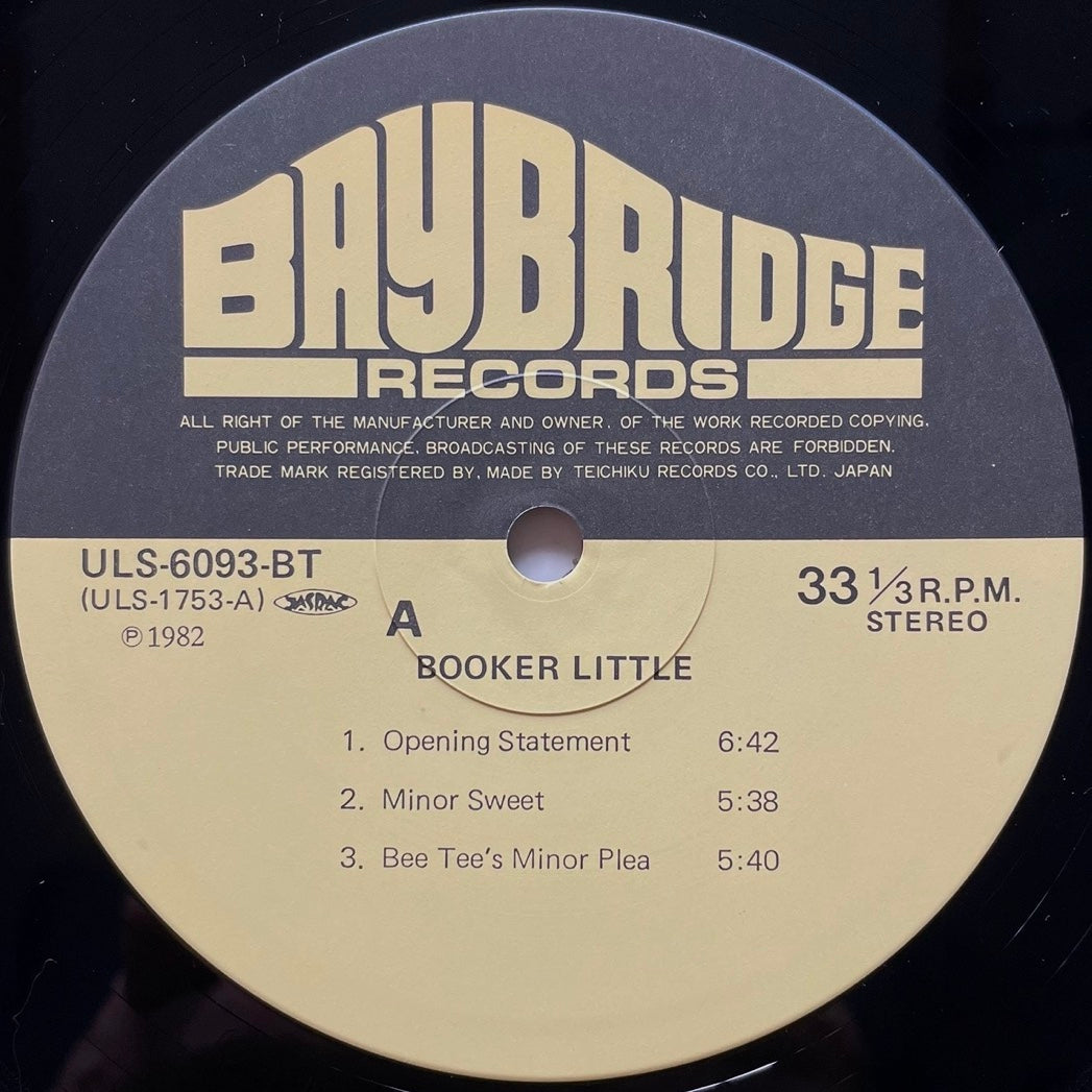 BOOKER LITTLE on Time - Japan GF LP NM Scott La Faro Roy Haynes ULS-6093-BT
