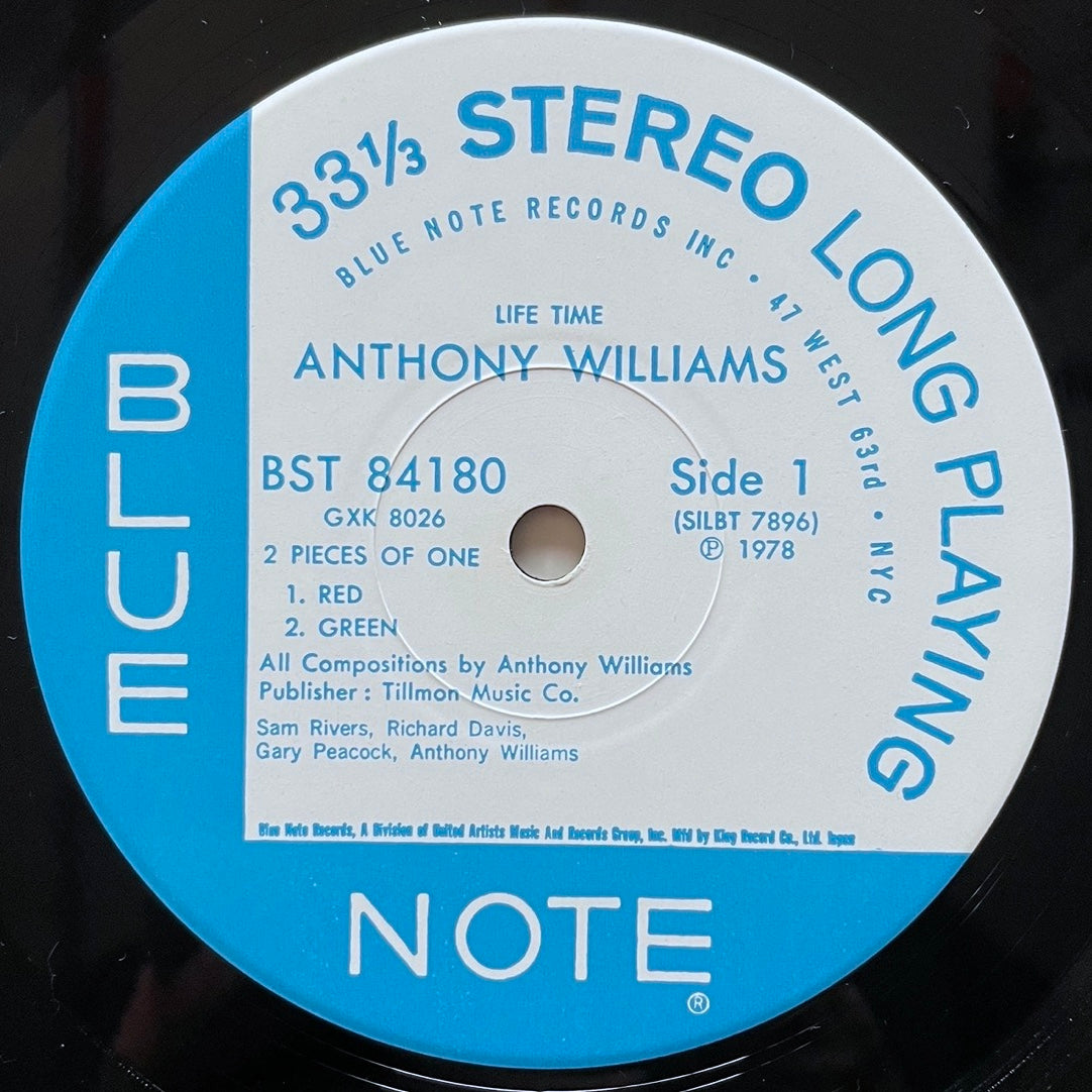 ANTHONY WILLIAMS / LIFE TIME on Blue Note - Japan King LP GXK-8026