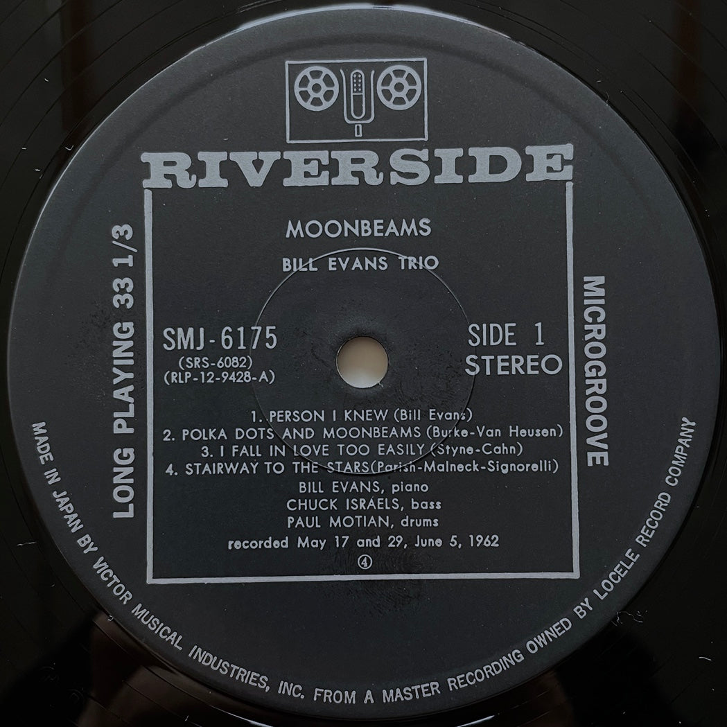 BILL EVANS TRIO / MOONBEAMS on Riverside - Japan LP SMJ-6175