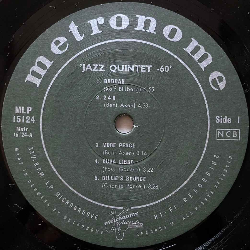 JAZZ QUINTET 60 on Danish Metronome - Japan MONO LP reissue MLP 15124 NM