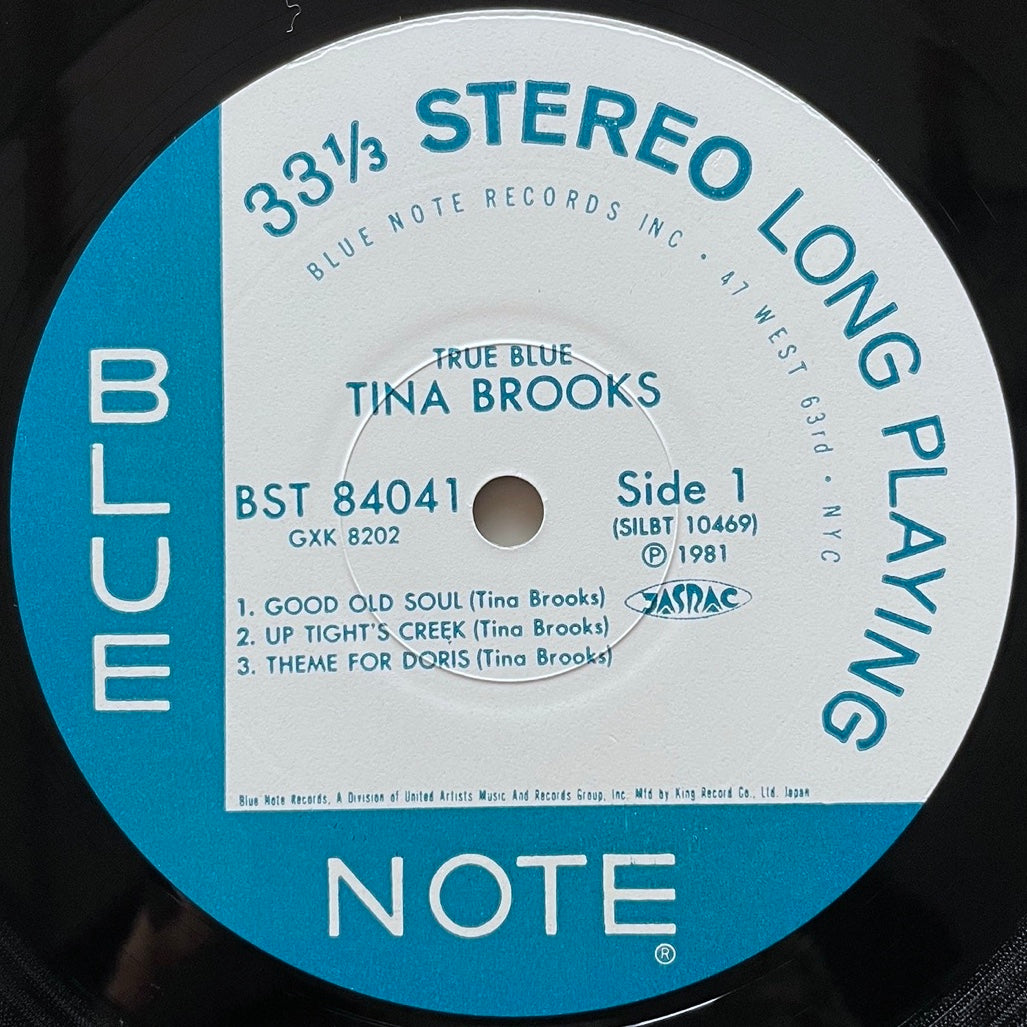 TINA BROOKS / TRUE BLUE on Blue Note - Japan King LP GXK-8202