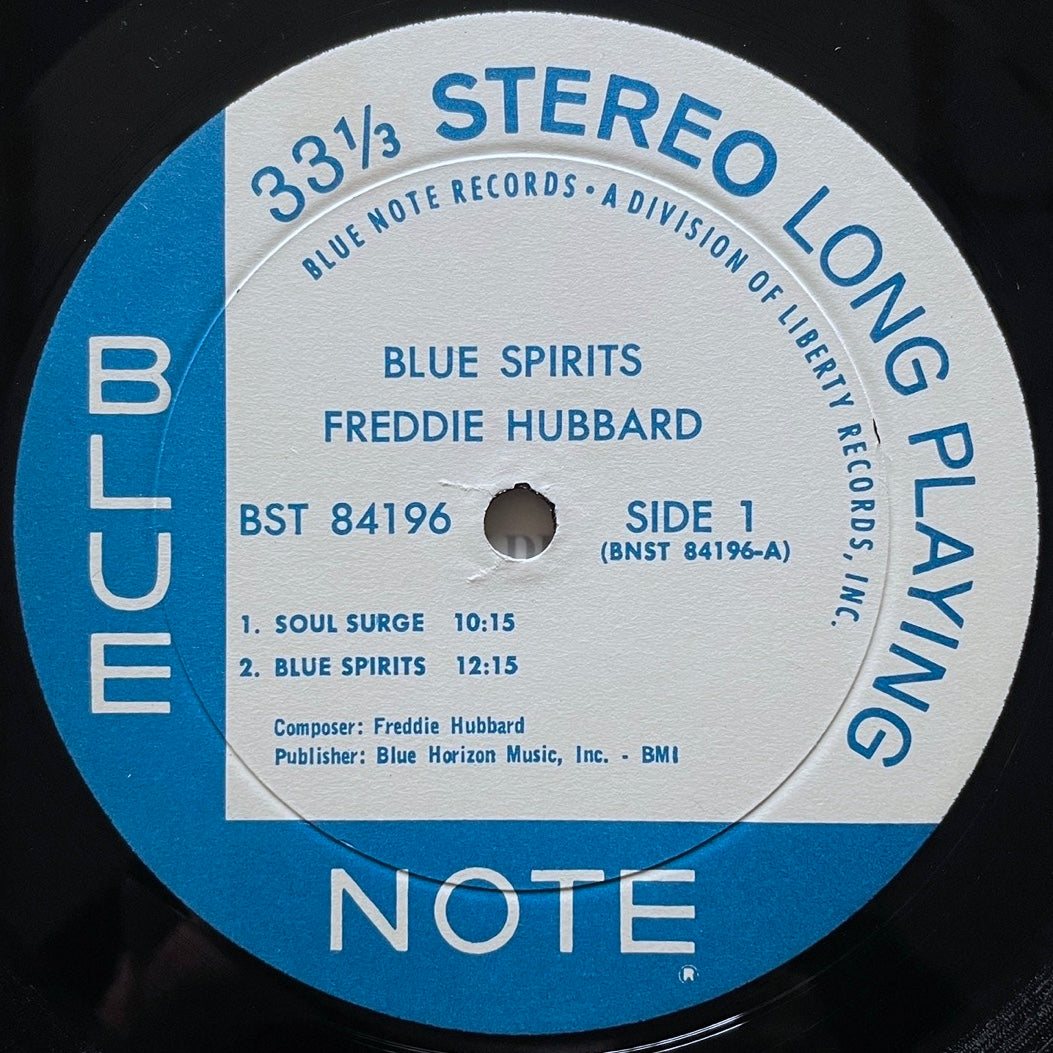 FREDDIE HUBBARD / BLUE SPIRITS on Blue Note - US Liberty BST-84196 VAN GELDER