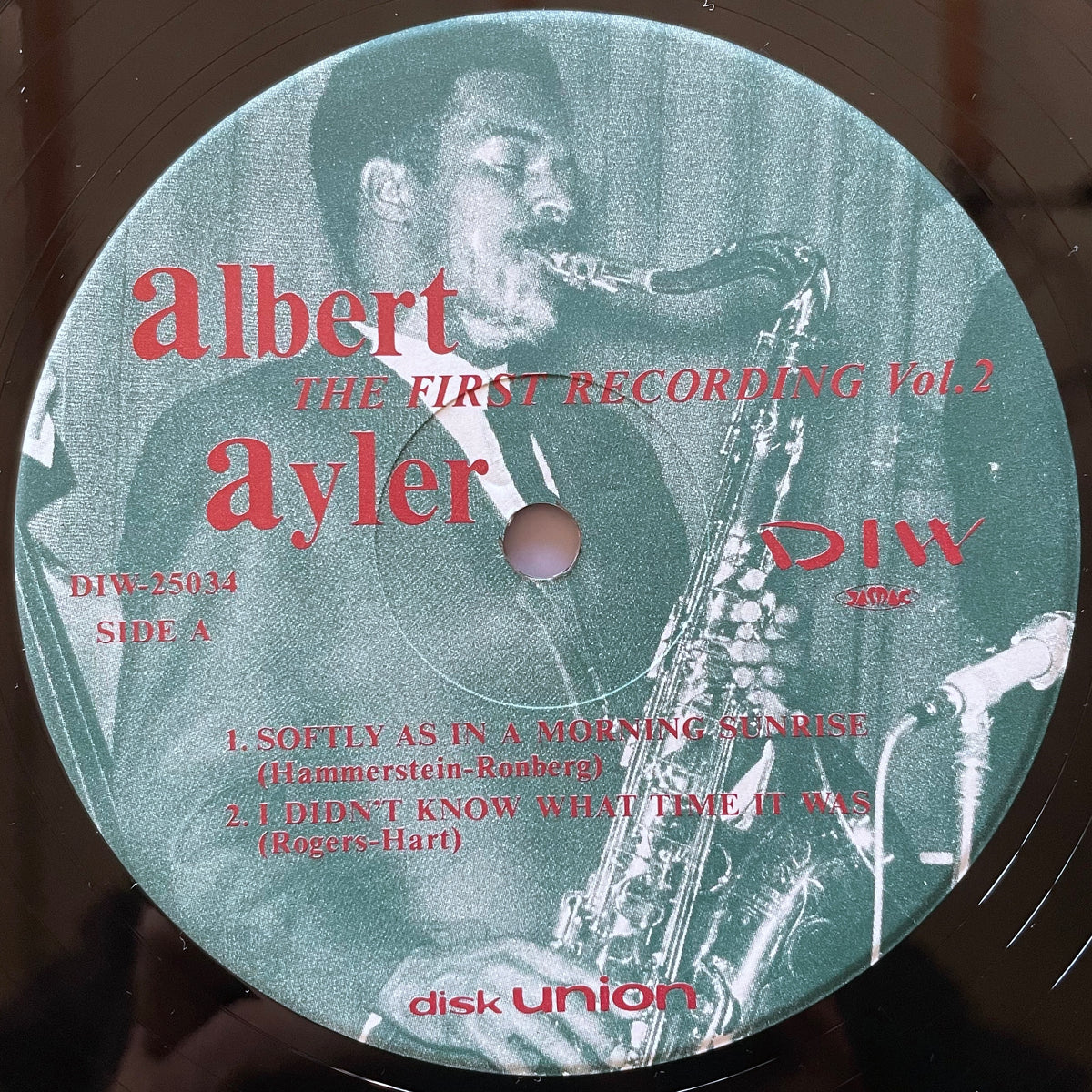 ALBERT AYLER / THE FIRST RECORDING VOL.2 - Japan DIW Original LP DIW-25034
