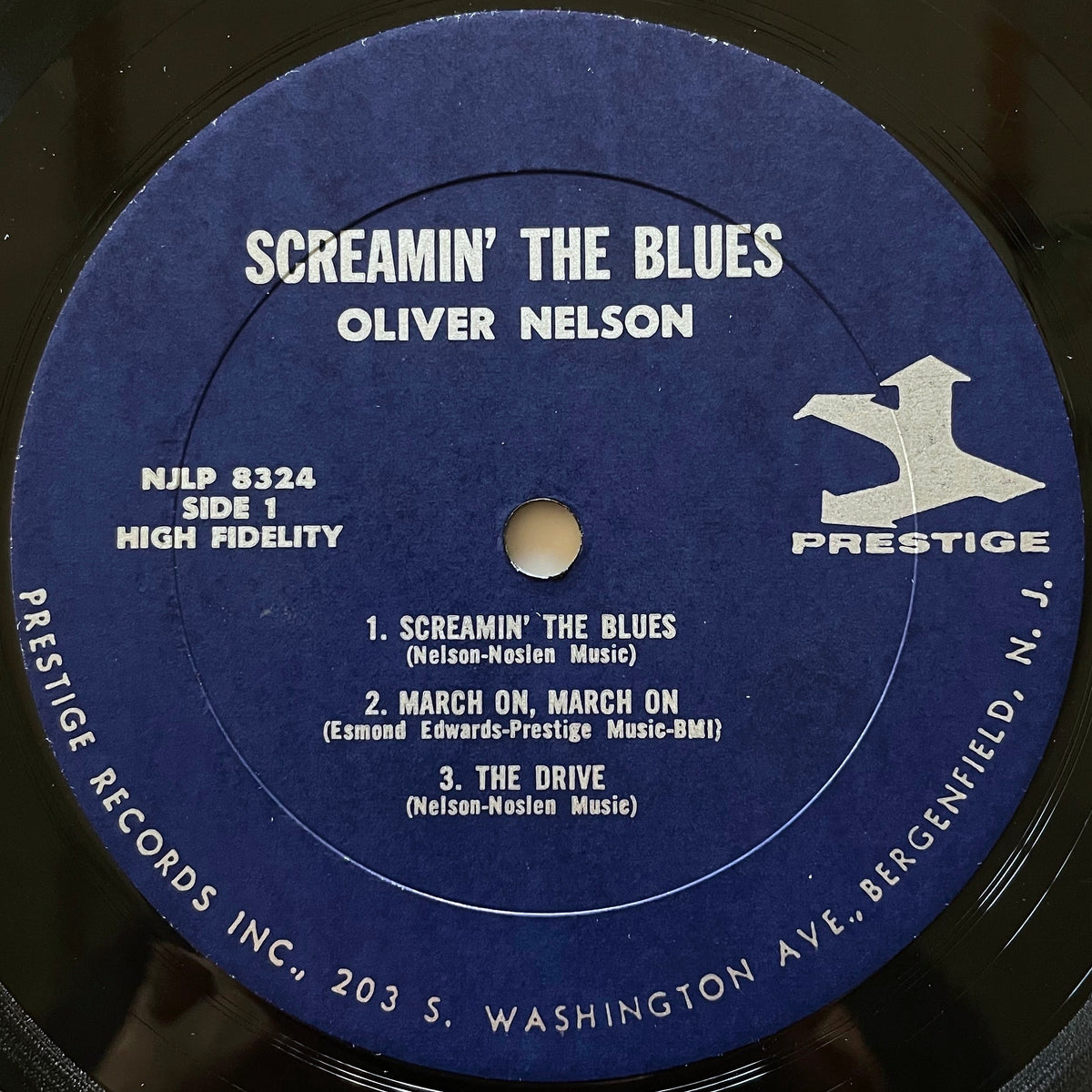 OLIVER NELSON SEXTET feat. ERIC DOLPHY / SCREAMIN' THE BLUES on New Jazz - US MONO RVG NJLP8324