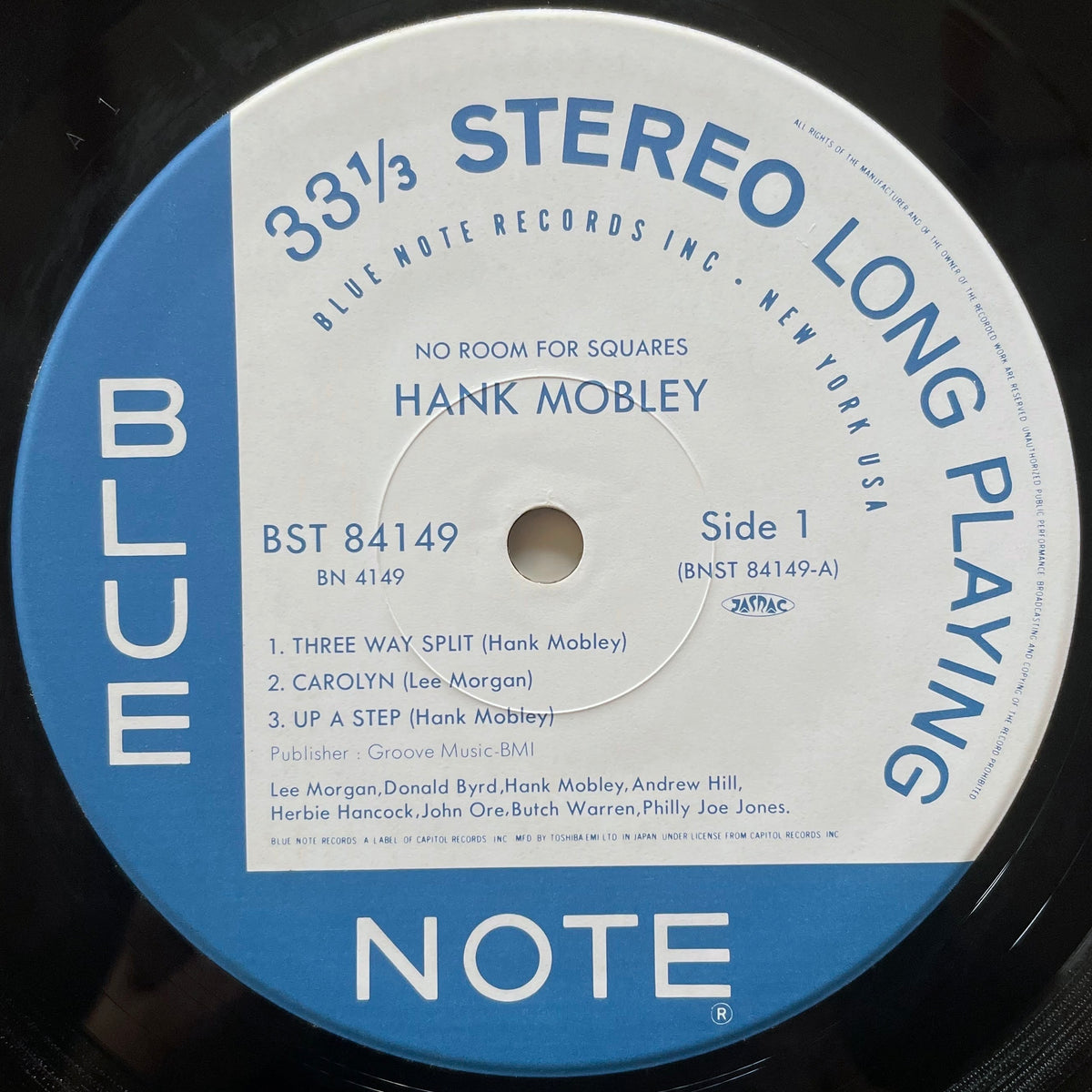 HANK MOBLEY / NO ROOM FOR SQUARES on Blue Note - Japan LP NM BN4149 obi