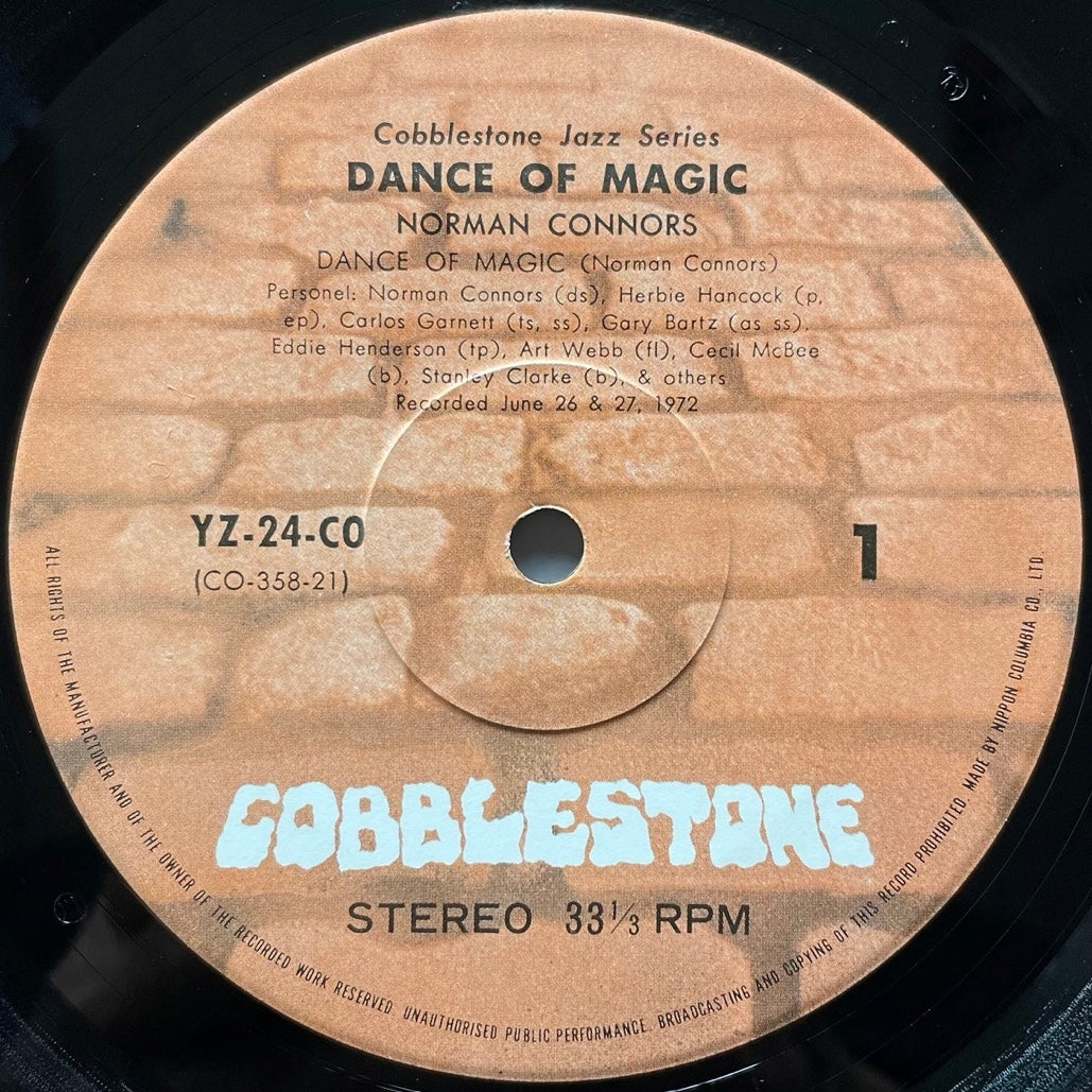 NORMAN CONNORS / DANCE OF MAGIC on Cobblestone - Japan LP NM YZ-24-CO