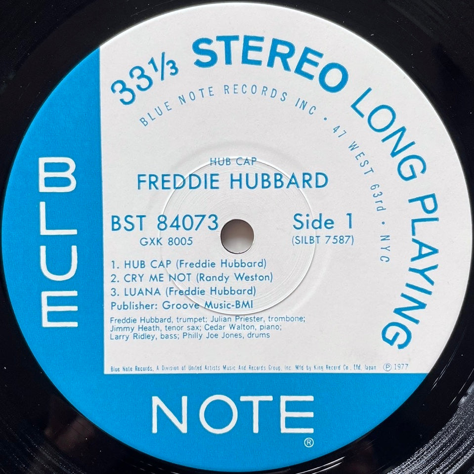 FREDDIE HUBBARD / HUB CAP on Blue Note - Japan King LP GXK-8005