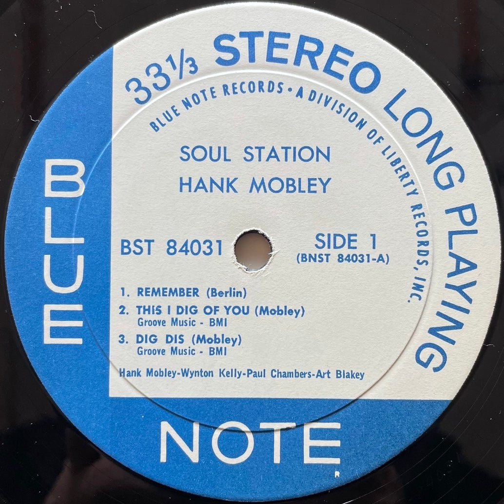 HANK MOBLEY / SOUL STATION on Blue Note - US Liberty BST-84031