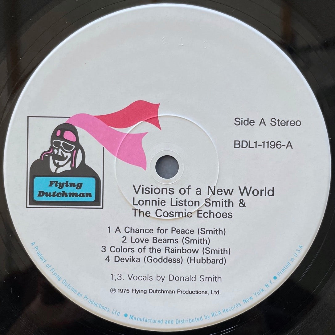 LONNIE LISTON SMITH & THE COSMIC ECHOES / VISIONS OF A NEW WORLD - Japan Flying Dutchman LP NM BVJJ-2827 obi