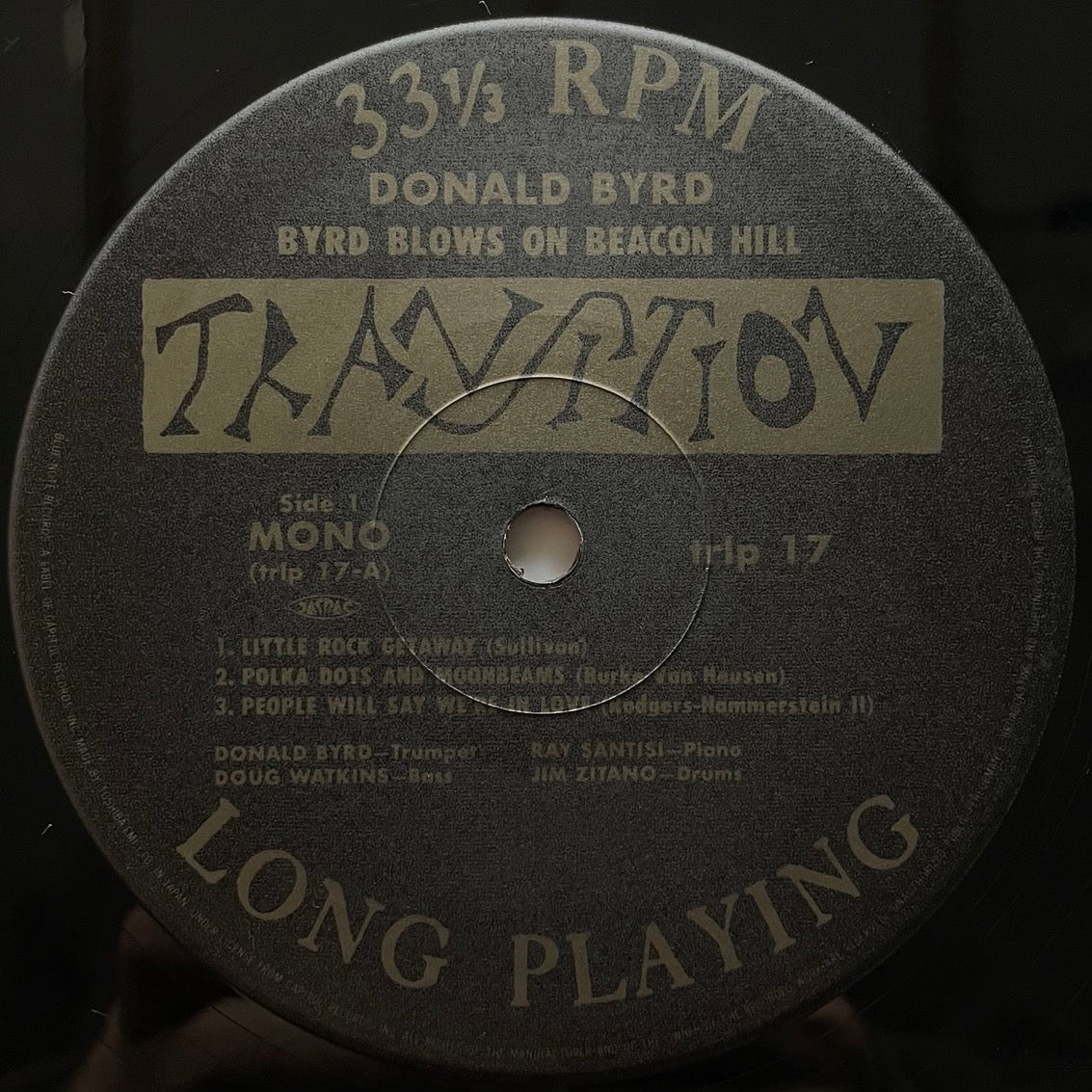 DONALD BYRD / BLOWS ON BEACON HILL on Transition - Japan MONO LP NM TRLP-17