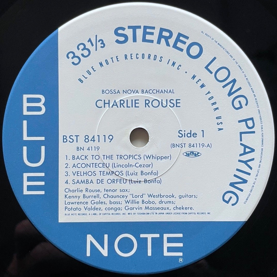CHARLIE ROUSE / BOSSA NOVA BACCHANAL on Blue Note - Japan LP BN4119