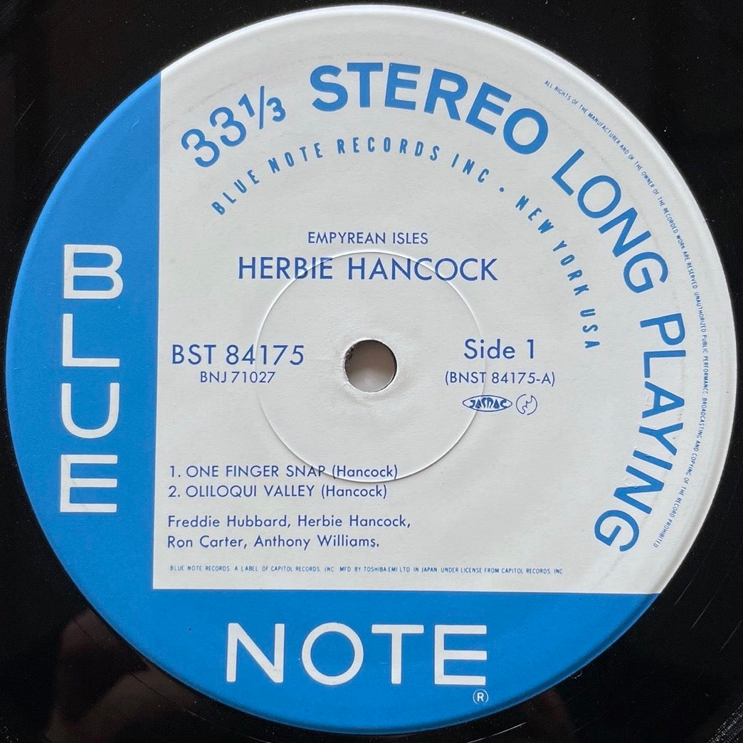 HERBIE HANCOCK / EMPYREAN ISLES on Blue Note - Japan LP NM BNJ-71027