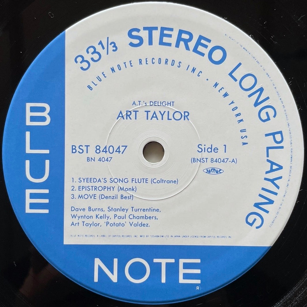 ART TAYLOR / A.T.'s DELIGHT on Blue Note - Japan LP NM BN4047