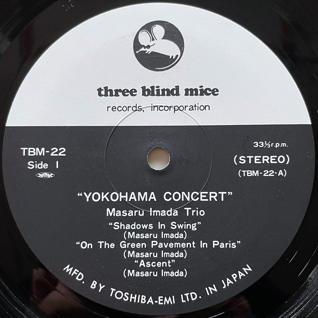 MASARU IMADA TRIO / YOKOHAMA CONCERT - Japan Three Blind Mice Original TBM-22