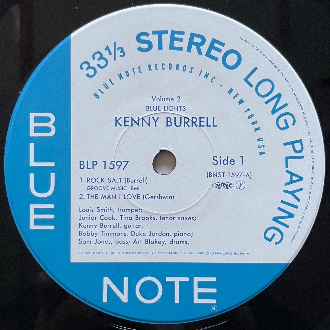 KENNY BURRELL / BLUE LIGHTS VOL.2 on Blue Note - Japan LP NM BLP1597