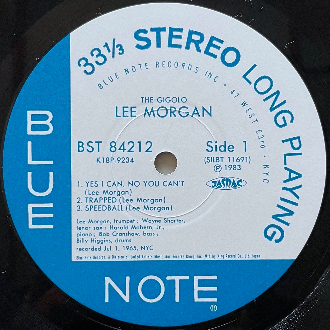 LEE MORGAN / THE GIGOLO on Blue Note - Japan King LP K18P-9234
