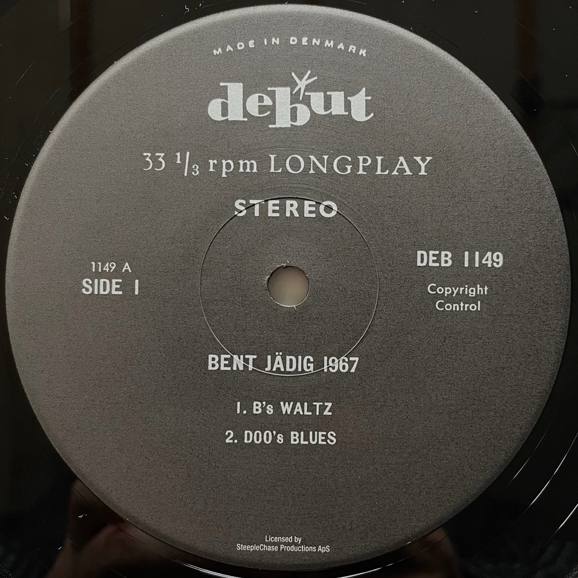 BENT JAEDIG / DANISH JAZZMAN 1967 - Danish Debut LP Japan reissue NM THLP-090