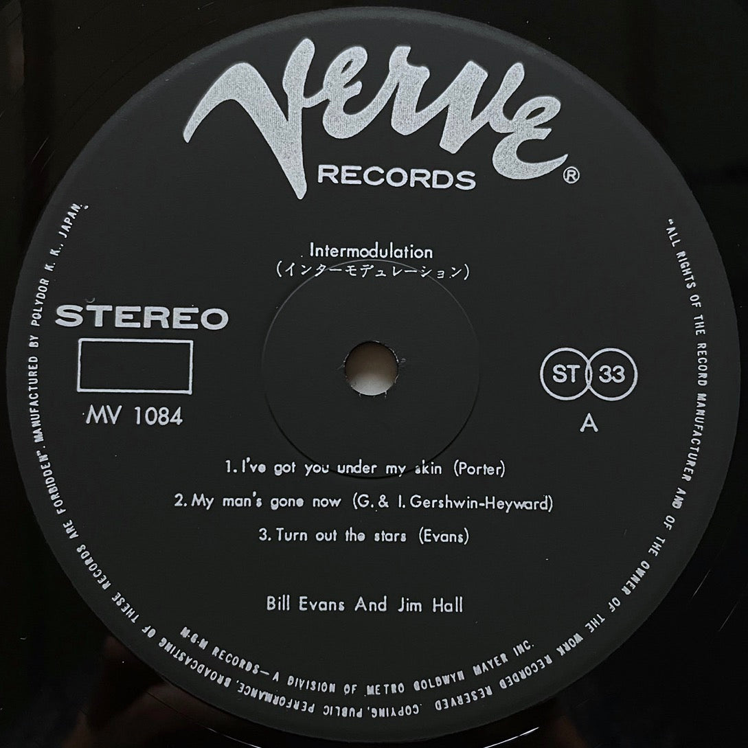 BILL EVANS - JIM HALL / INTERMODULATION on Verve - Japan GF LP MV1084