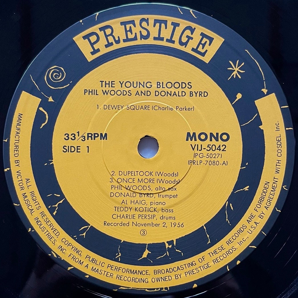 PHIL WOODS & DONALD BYRD / YOUNG BLOODS on Prestige - Japan MONO LP VIJ-5042