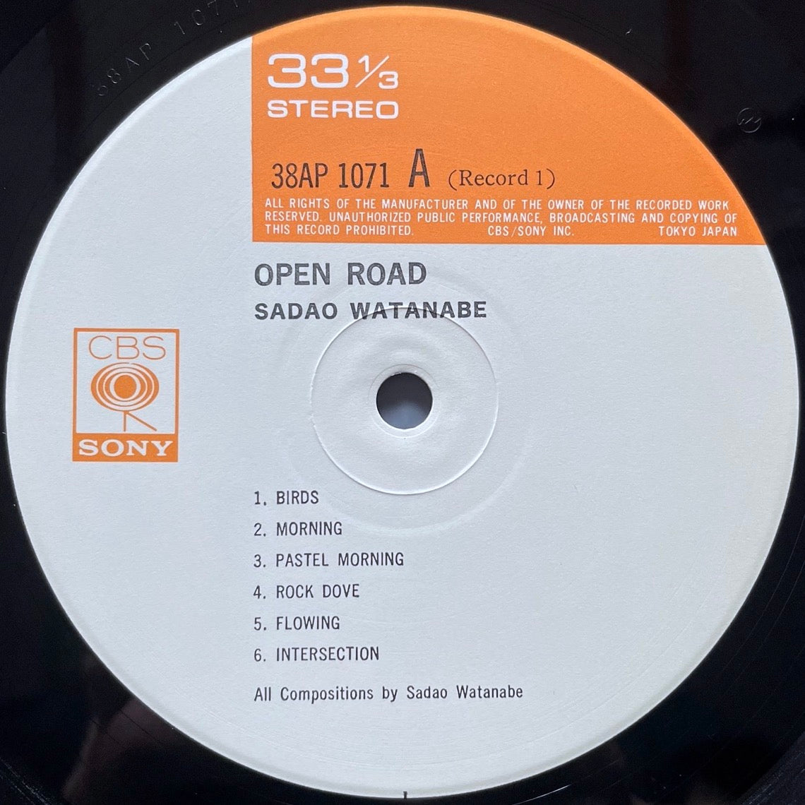 SADAO WATANABE / OPEN ROAD (2LP) - Japan CBS/SONY LP 38AP-1071/72 Spiritual Jazz Funk