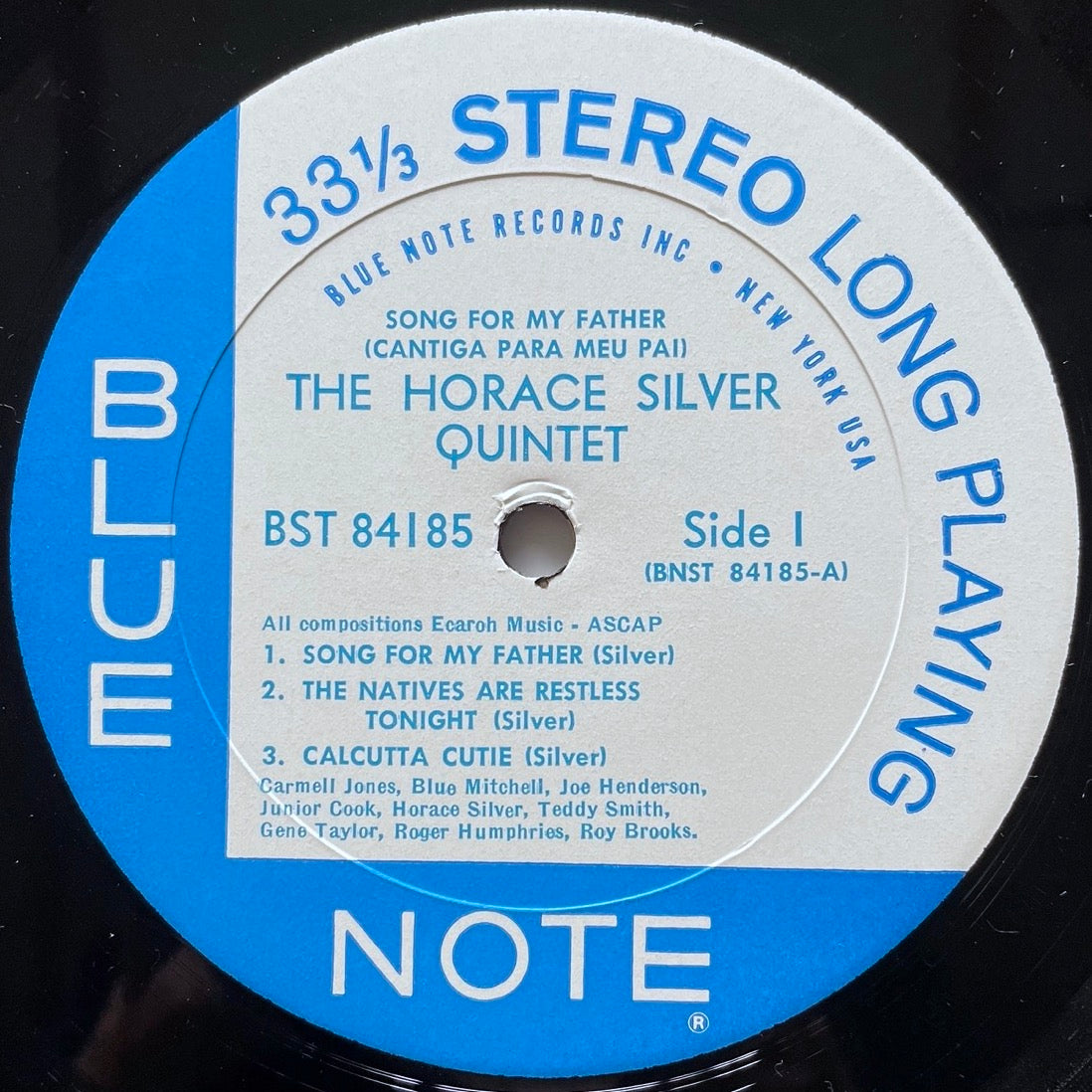 HORACE SILVER QUINTET / SONG FOR MY FATHER on Blue Note - US NY BST-84185 no ear
