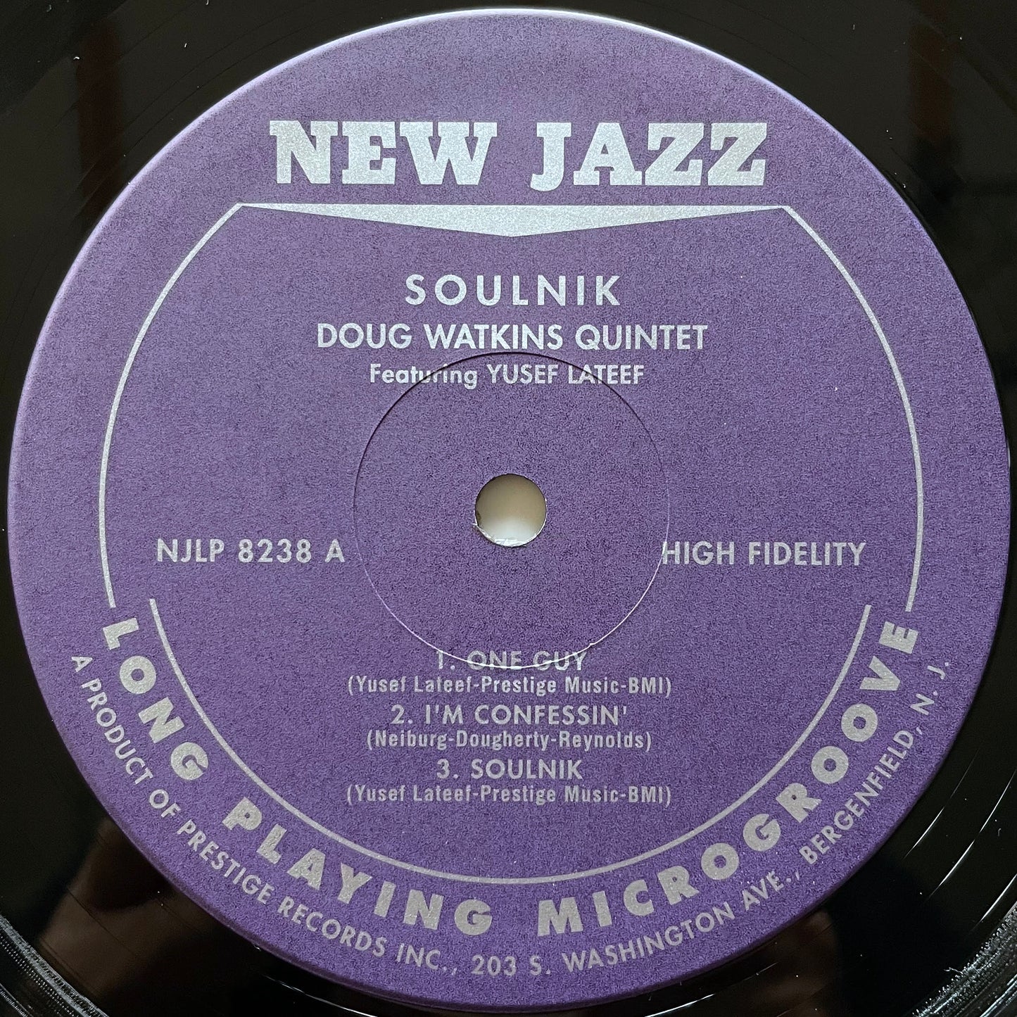 DOUG WATKINS feat. YUSEF LATEEF / SOULNIK on New Jazz - Japan LP NM VIJJ-30075