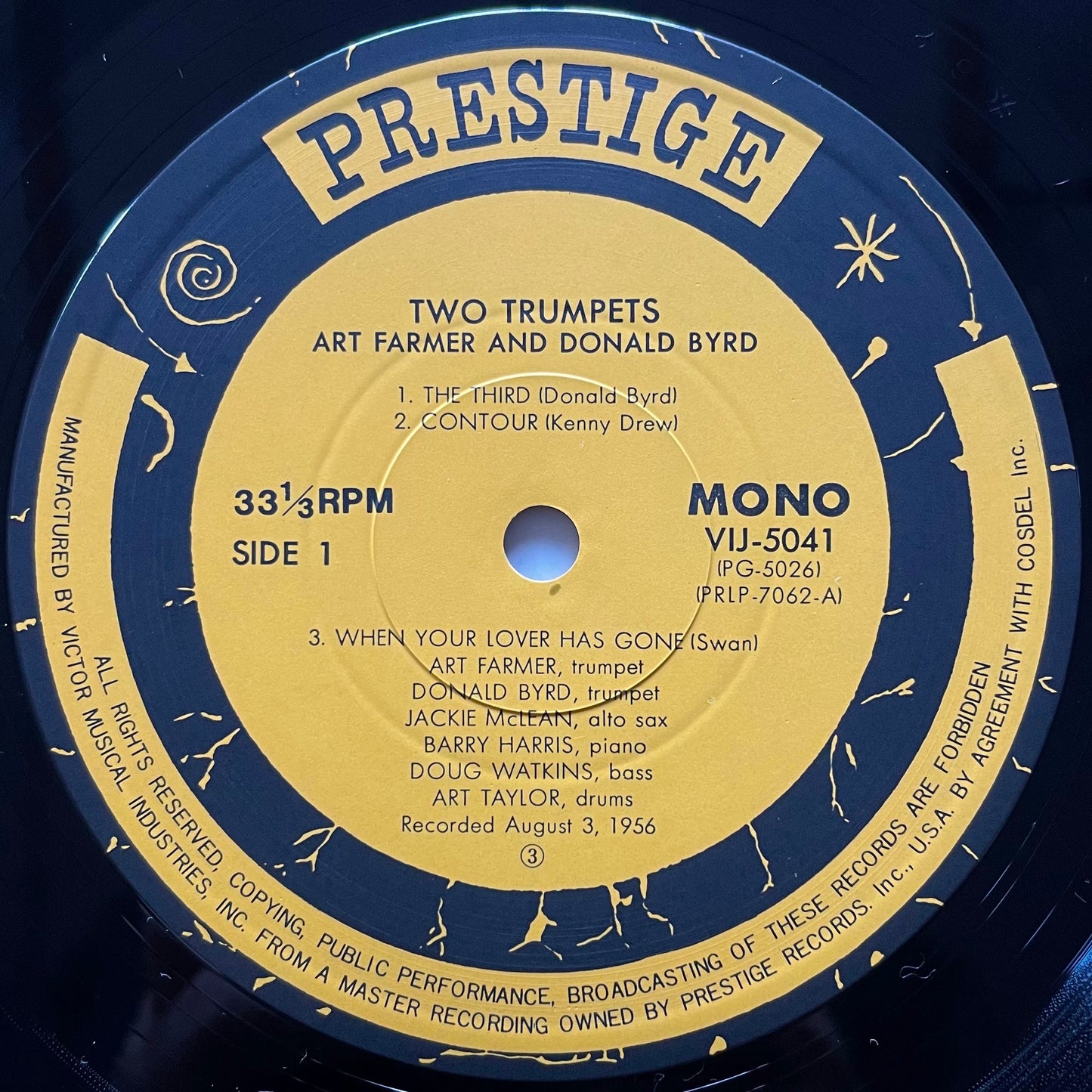 ART FARMER - DONALD BYRD / TWO TRUMPETS on Prestige - Japan LP NM VIJ-5041