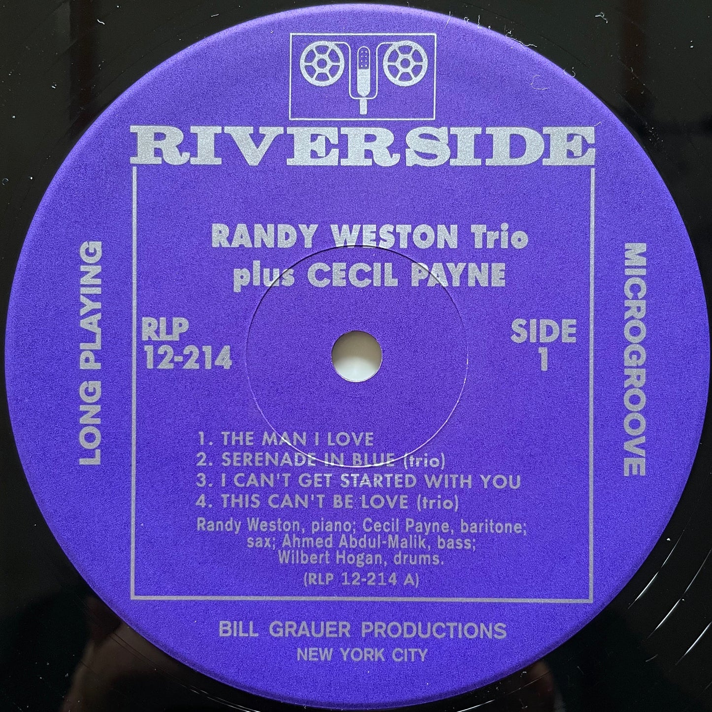 RANDY WESTON TRIO plus CECIL PAYNE / WITH THESE HANDS on Riverside - Japan MONO LP NM VIJJ-30058