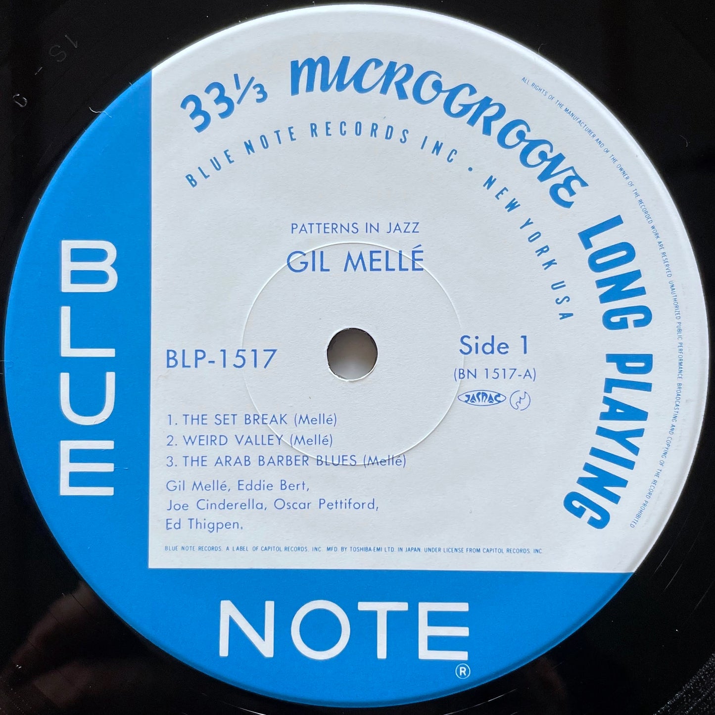 GIL MELLE / PATTERNS IN JAZZ on Blue Note - Japan MONO LP NM BLP-1517