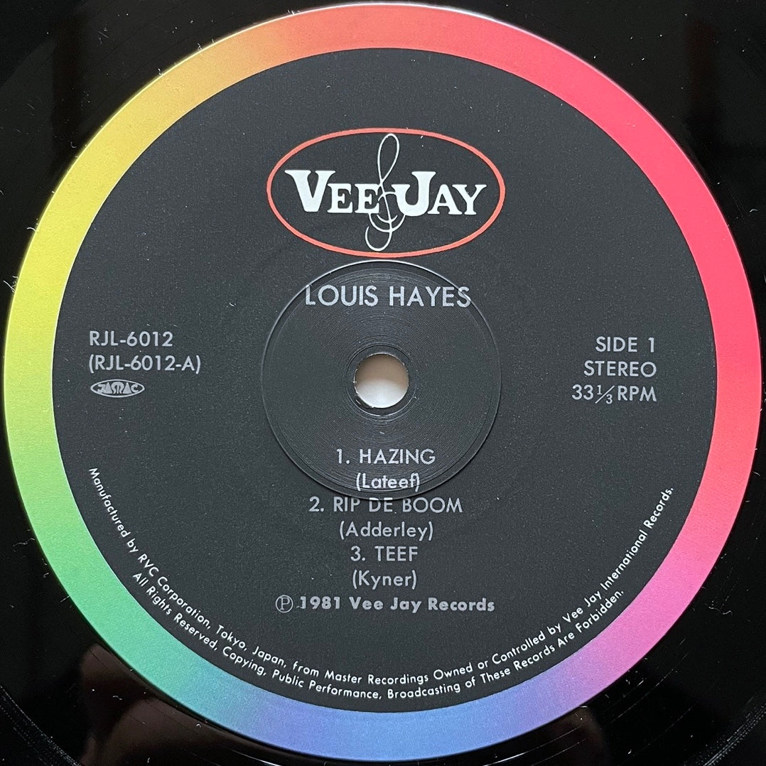 LOUIS HAYES feat. YUSEF LATEEF on Vee-Jay - Japan LP RJL-6012