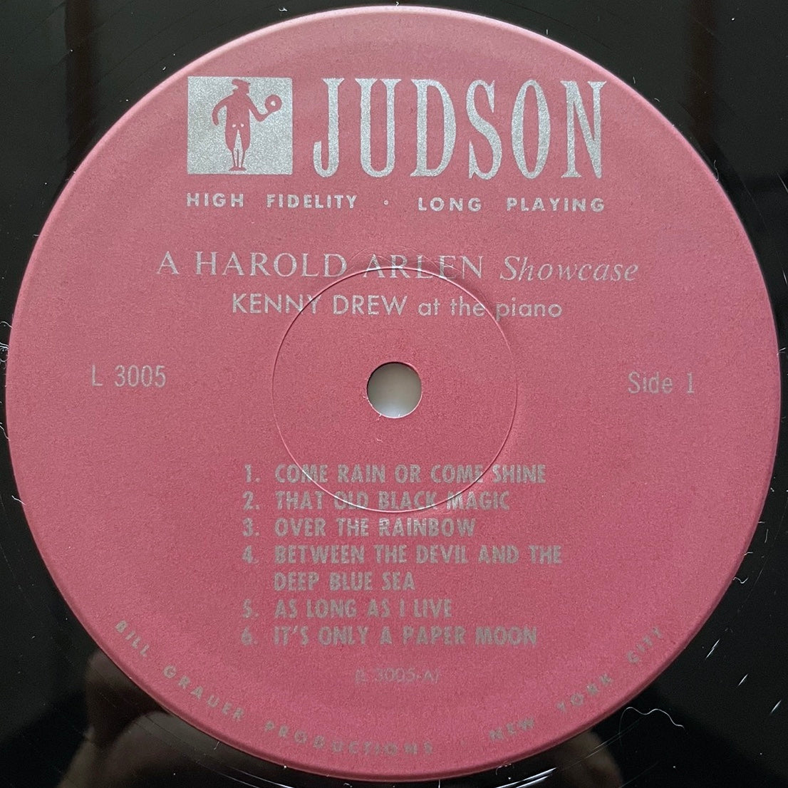 KENNY DREW / A HAROLD ARLEN SHOWCASE on Judson - Japan MONO LP NM WWLJ-7092