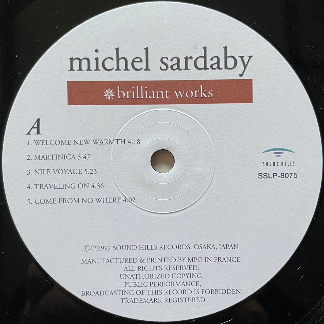 MICHEL SARDABY / BRILLIANT WORKS - Japan Sound Hills LP SSLP-8075