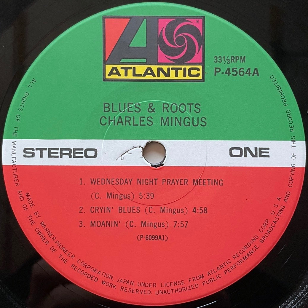 CHARLIE MINGUS / BLUES & ROOTS on Atlantic - Japan LP P-4564A