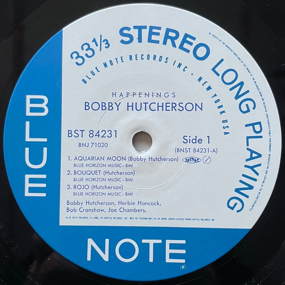 BOBBY HUTCHERSON / HAPPENINGS on Blue Note - Japan LP NM BNJ-71020 obi
