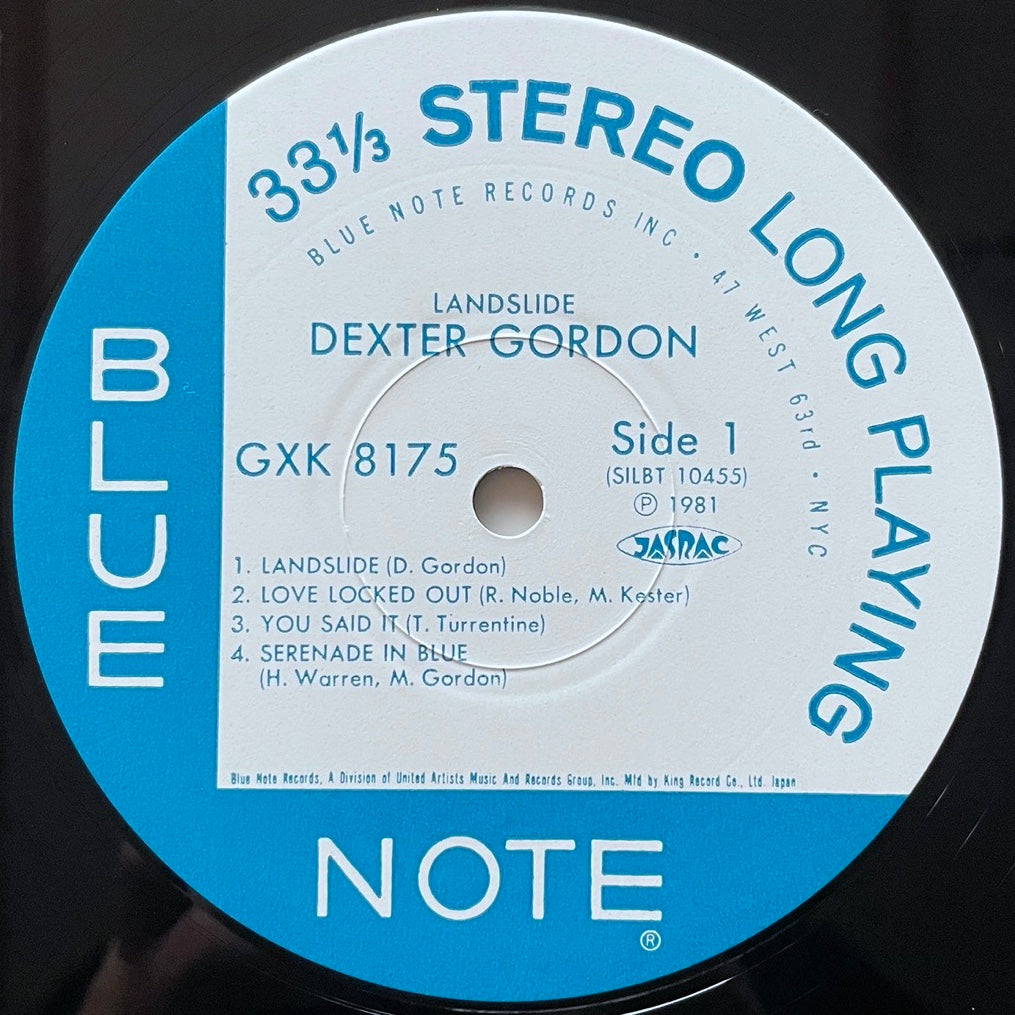 DEXTER GORDON / LANDSLIDE - Japan Blue Note King LP NM GXK-8175