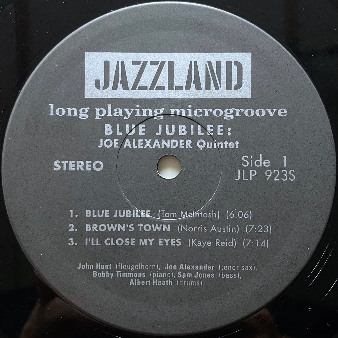 JOE ALEXANDER / BLUE JUBILEE on Jazzland - Japan LP NM VIJJ-30046 obi