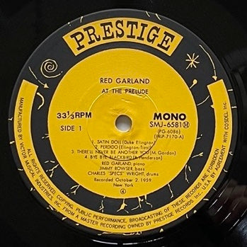 RED GARLAND TRIO / AT THE PRELUDE on Prestige - Japan MONO LP SMJ-6581