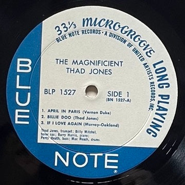 THAD JONES / THE MAGNIFICENT on Blue Note - US UA MONO LP BLP1527