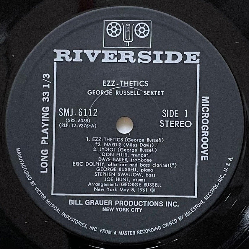 GEORGE RUSSELL SEXTET / EZZ-THETICS on Riverside - Japan LP SMJ-6112