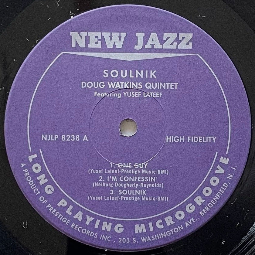 DOUG WATKINS feat. YUSEF LATEEF / SOULNIK on New Jazz - Japan LP NM VIJJ-30075