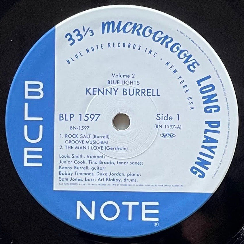 KENNY BURRELL / BLUE LIGHTS VOL.2 on Blue Note - Japan MONO LP NM BN-1597