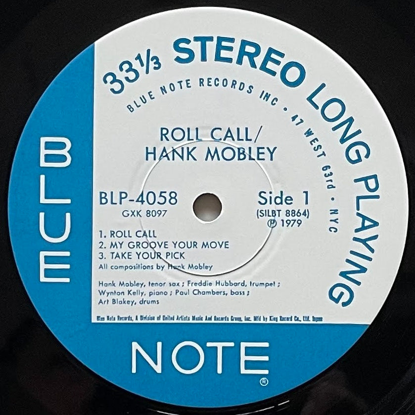HANK MOBLEY / ROLL CALL on Blue Note - Japan King LP NM GXK-8097