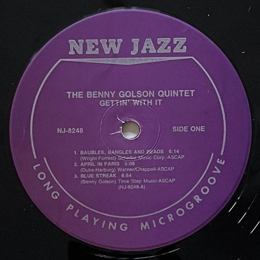 BENNY GOLSON / GETTIN' WITH IT on New Jazz - Japan LP NM WWLJ-7069