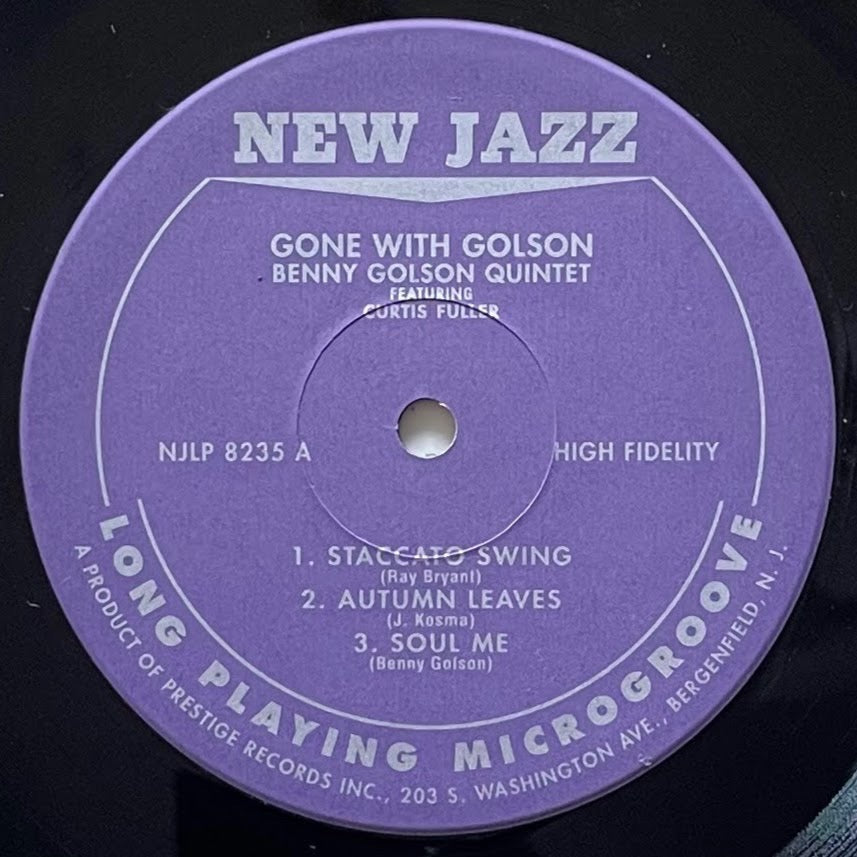 BENNY GOLSON / GONE WITH GOLSON on New Jazz - Japan MONO LP NM VIJJ-30032 obi