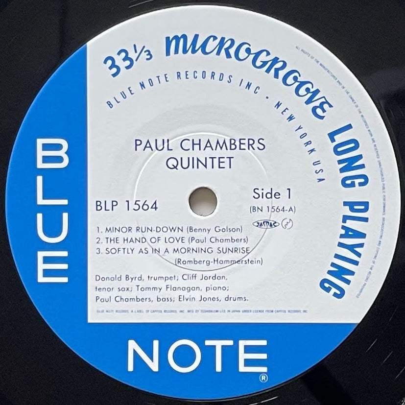 PAUL CHAMBERS QUINTET on Blue Note - Japan Blue Note MONO LP NM BLP1564 obi