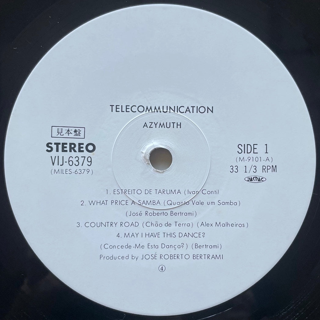 AZYMUTH / TELECOMMUNICATION on Milestone - Japan PROMO LP NM VIJ-6379