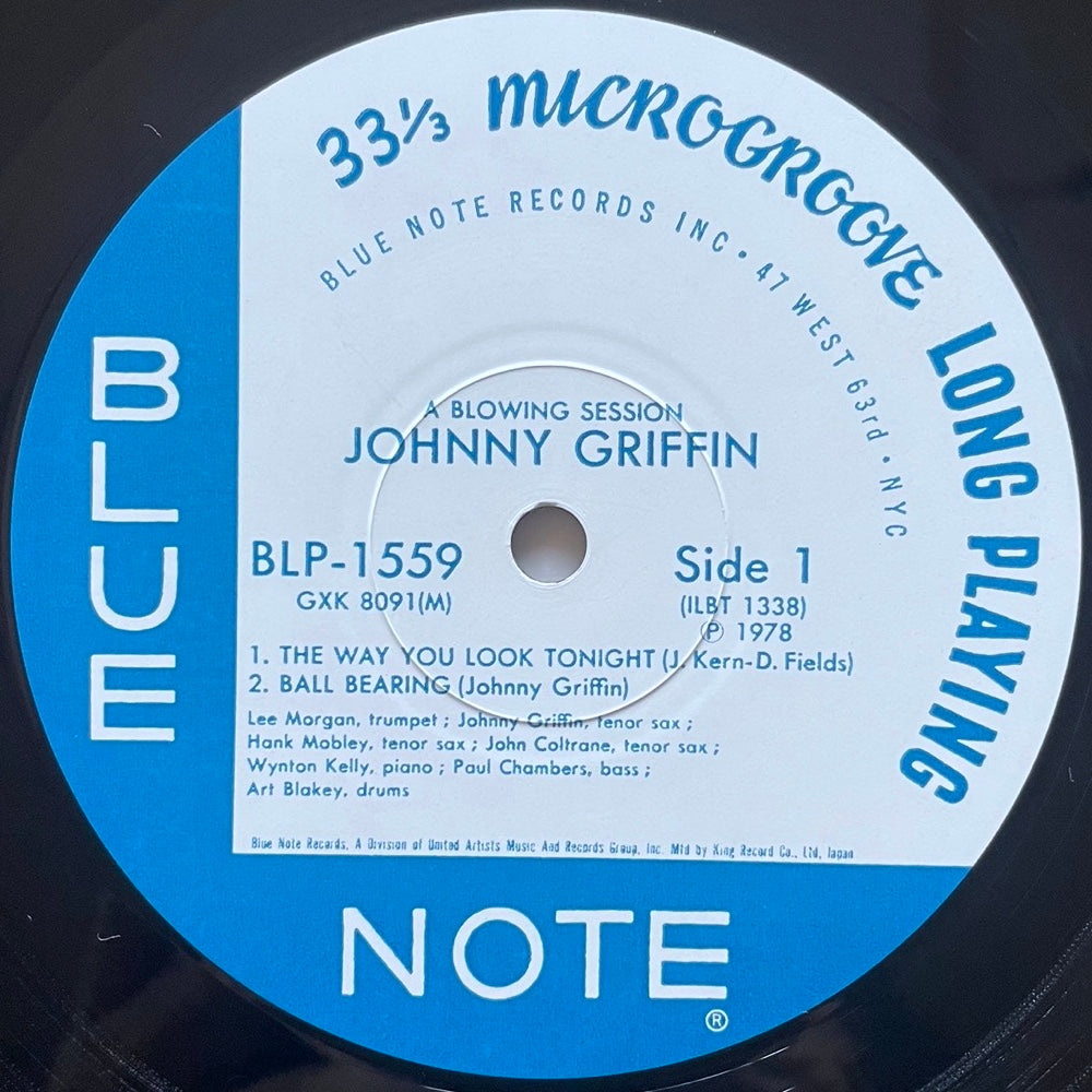 JOHNNY GRIFFIN / A BLOWING SESSION on Blue Note - Japan King LP GXK-8091