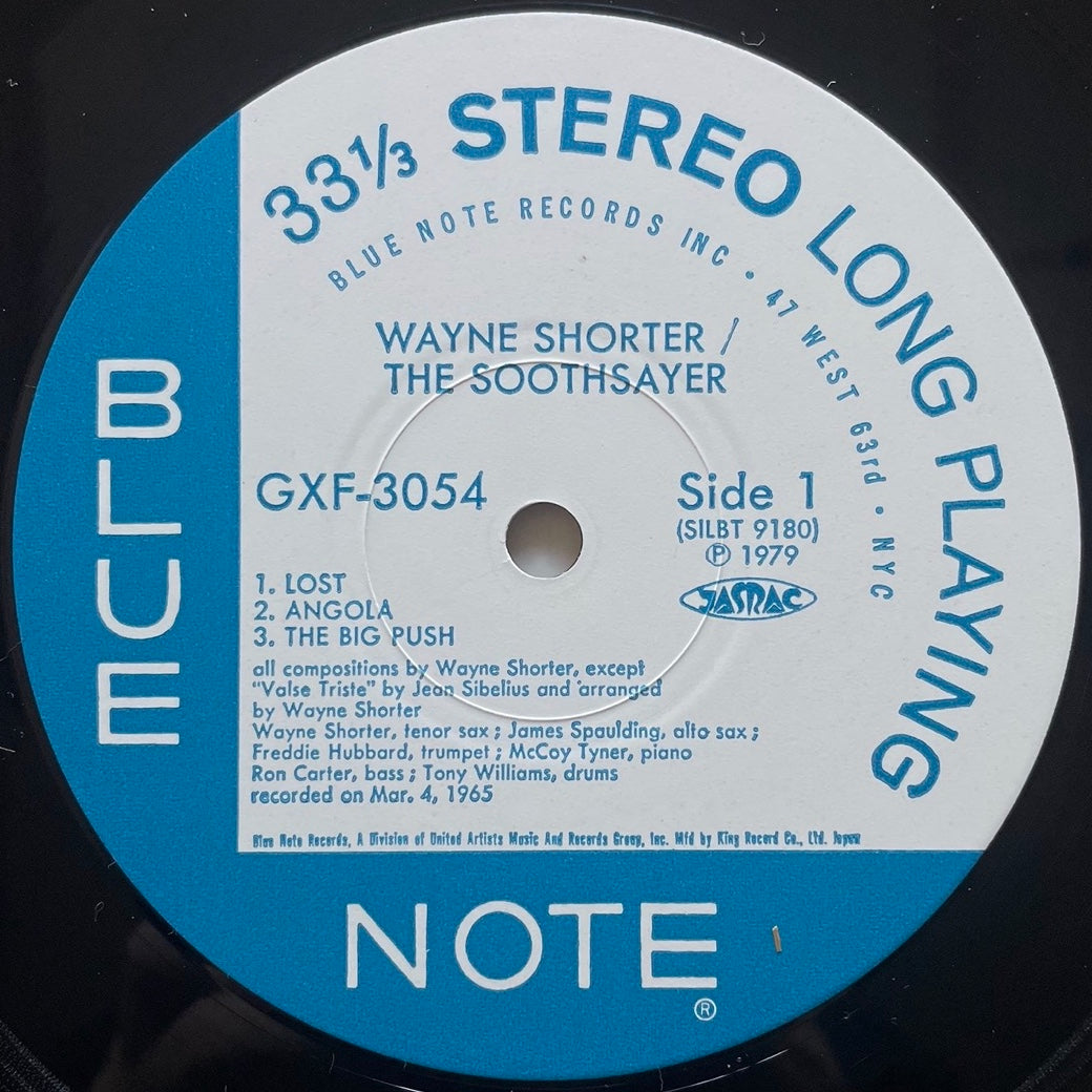 WAYNE SHORTER / THE SOOTHSAYER on Blue Note - Japan King Original LP GXF-3054