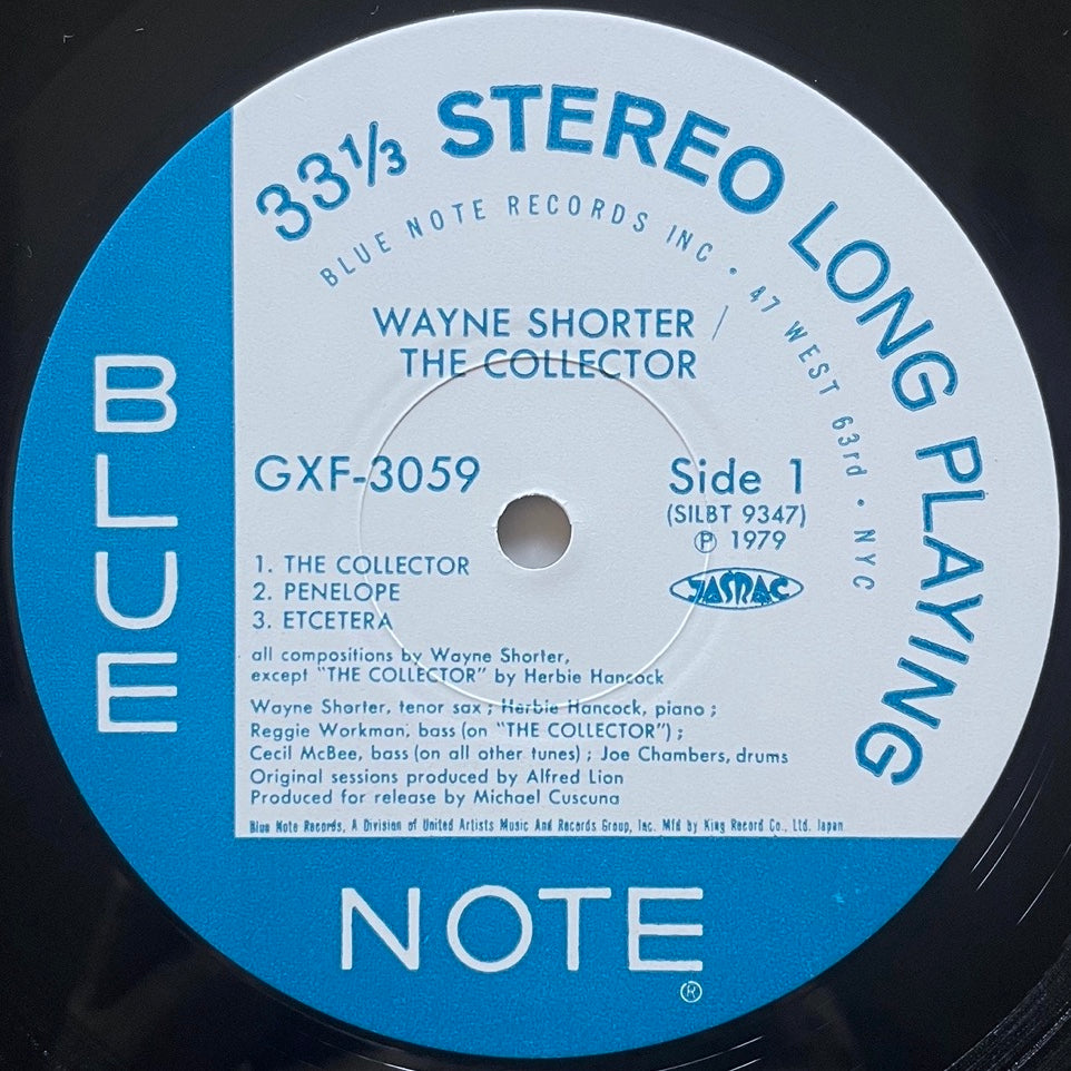 WAYNE SHORTER / THE COLLECTOR on Blue Note - Japan King Original LP GXF-3059