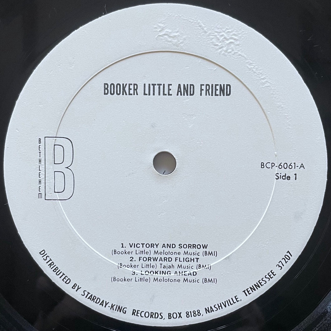 BOOKER LITTLE AND FRIEND on Bethlehem 1969 US 2nd Press